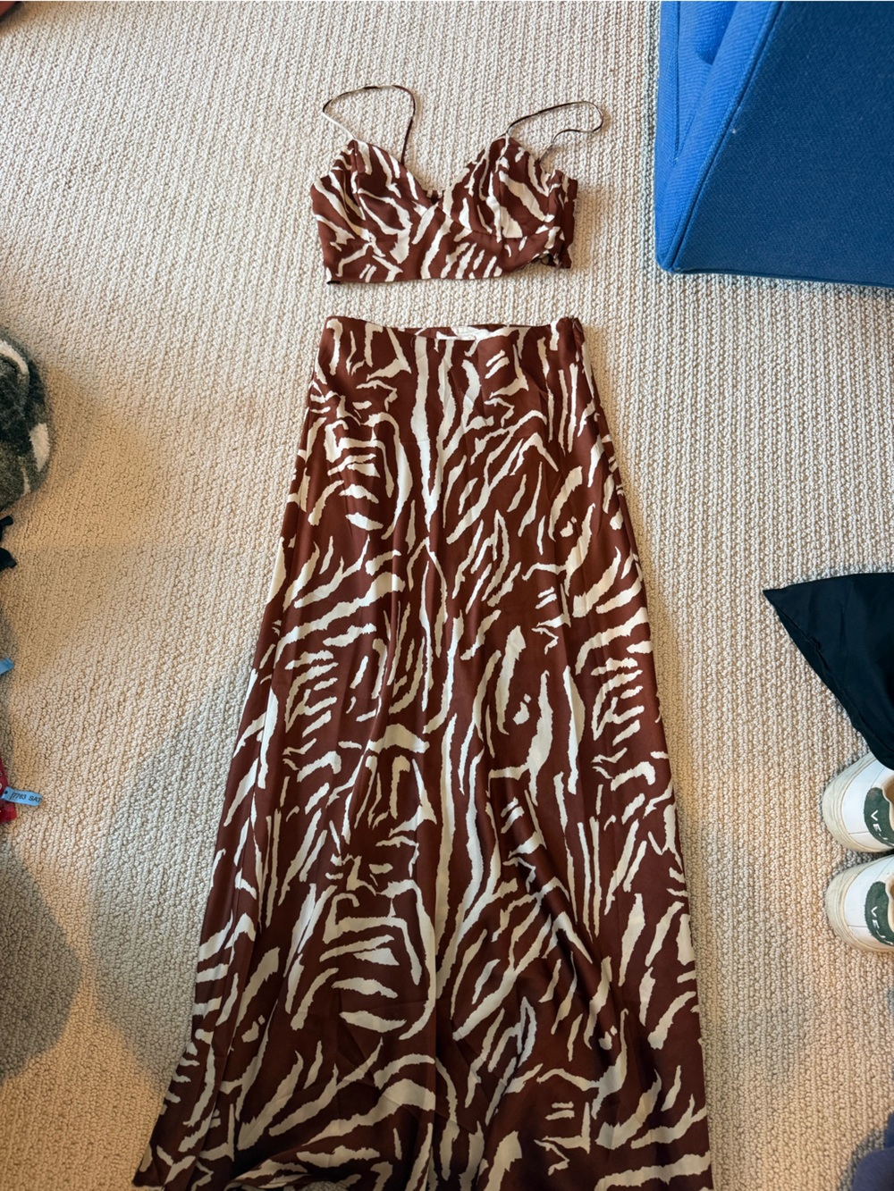 Anthropologie Maxi Skirt and Top Set